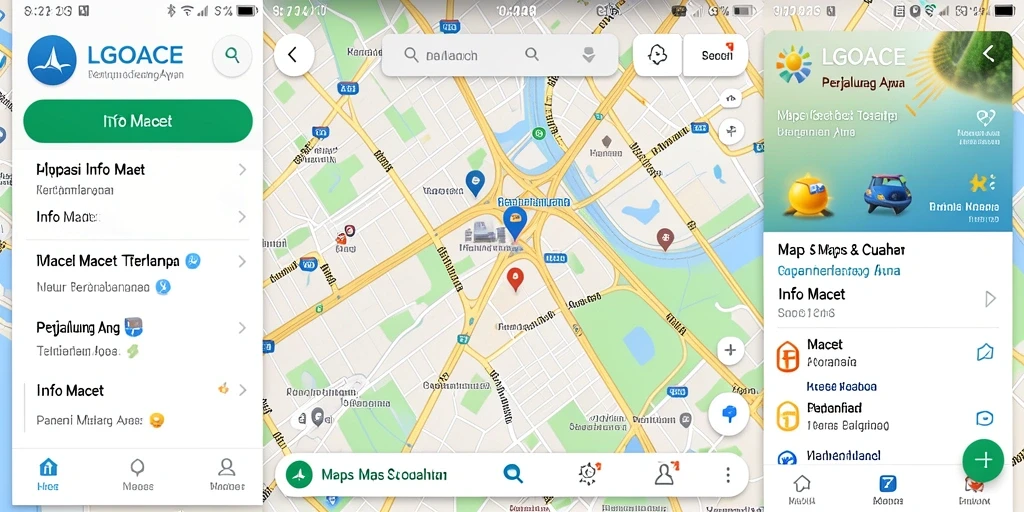 Tampilan antarmuka LGOACE yang jelas dan fungsional untuk Info Macet.