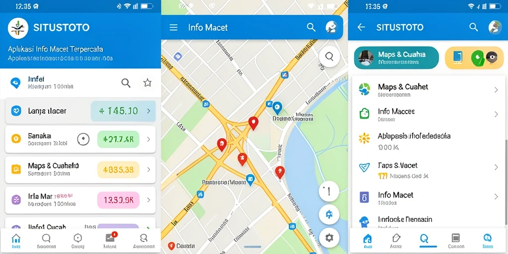 Antarmuka SITUSTOTO yang menampilkan kondisi lalu lintas secara real-time.
